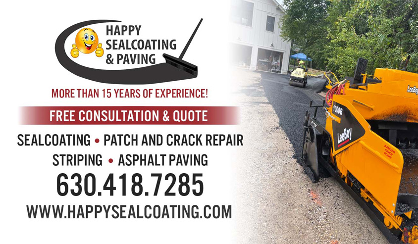 Happy Sealcoating & Paving full ad