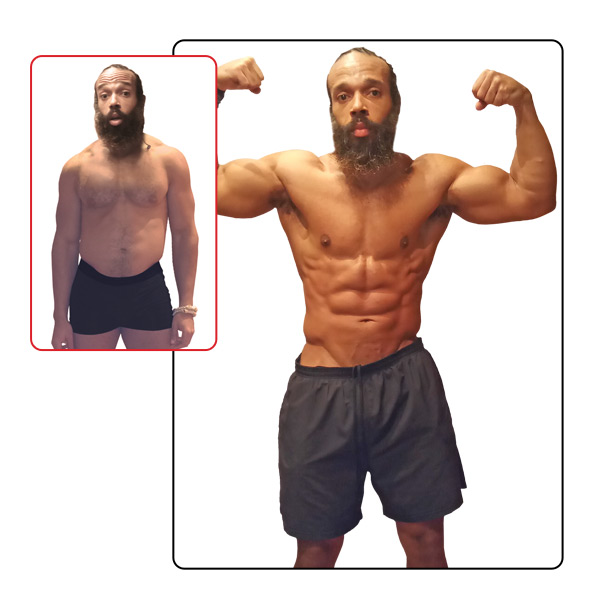 30-Day Challenge Men's Muscle Building Grand Prize Winner Before and After Images