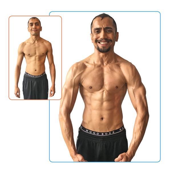 30-Day Challenge Men's Muscle Building Grand Prize Winner Before and After Images