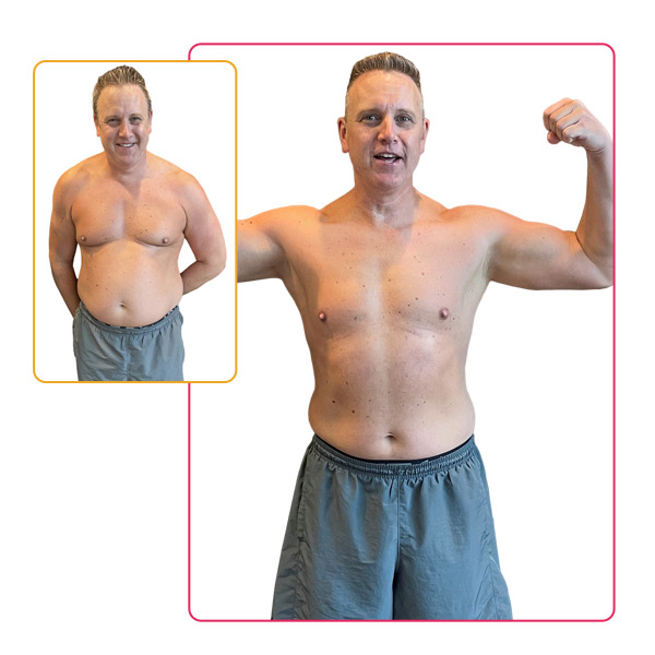 30-Day Challenge Men's Weight Loss Grand Prize Winner Before and After Images