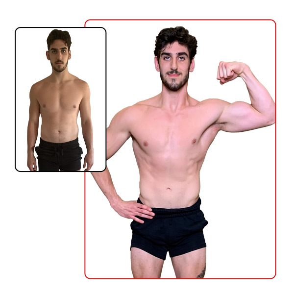30 day challenge Men's Muscle Building Grand Prize Winner Before and After Images