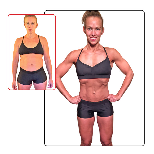 30-Day Challenge Women's Muscle Building Grand Prize Winner Before and After Images