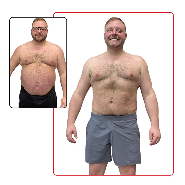 60-Day Challenge Men's Weight Loss Grand Prize Winner Before and After Images