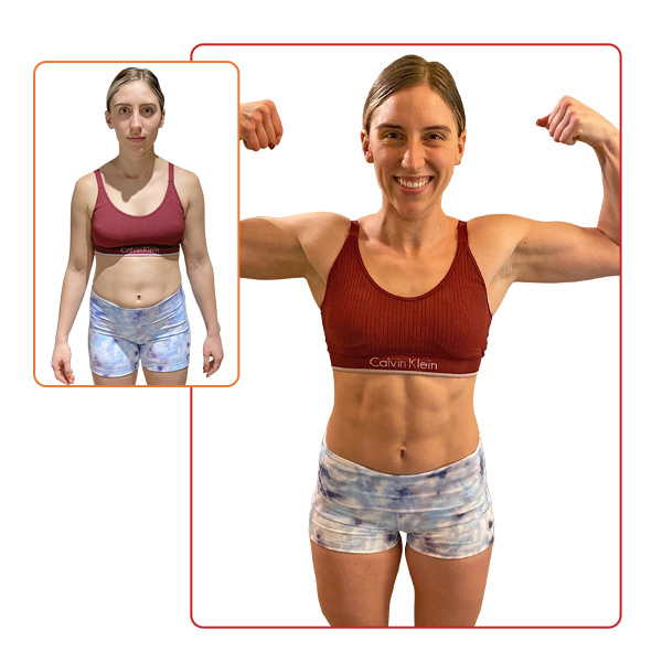 60-Day Challenge Women's Muscle Building Grand Prize Winner Before and After Images