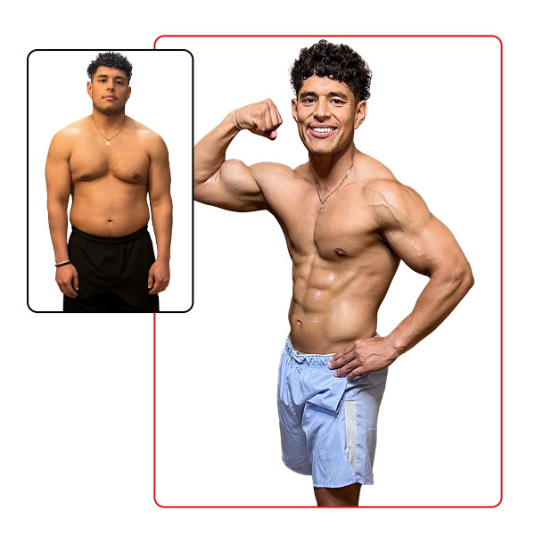 GFC Men's Muscle Building Grand Prize Winner Before and After Images