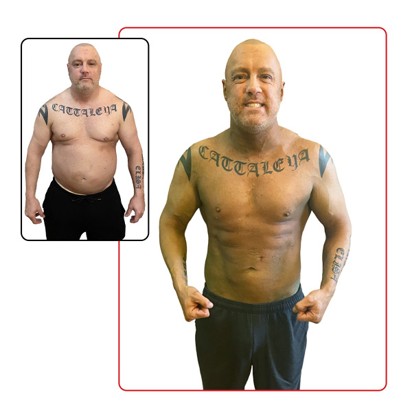 GFC Men's Weight Loss Grand Prize Winner Before and After Images