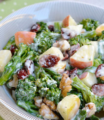 Apple, Broccoli and Walnut Salad