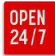 open 24/7 logo