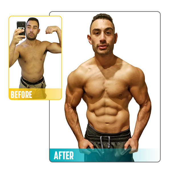 30-Day Summer Body Challenge Men's Muscle Building Grand Prize Winner Before and After Images