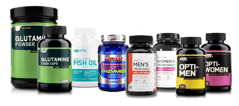 various healthy lifestyle supplements